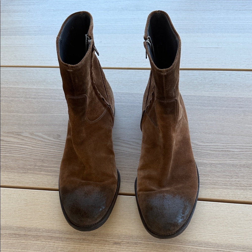 Belvedere Mid Brown Zip Boot